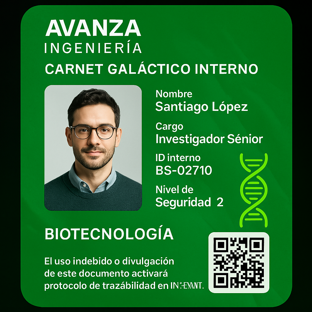 Carnet Galáctico Interno - Biotecnología